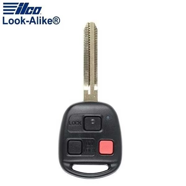 LAL RHK-TOY-3BFJ TOYOTA FJ CRUISER 3 BUTTON REMOTE HEAD KEY (4D67), Ilco, Mfr#: ILCO-AX00012050